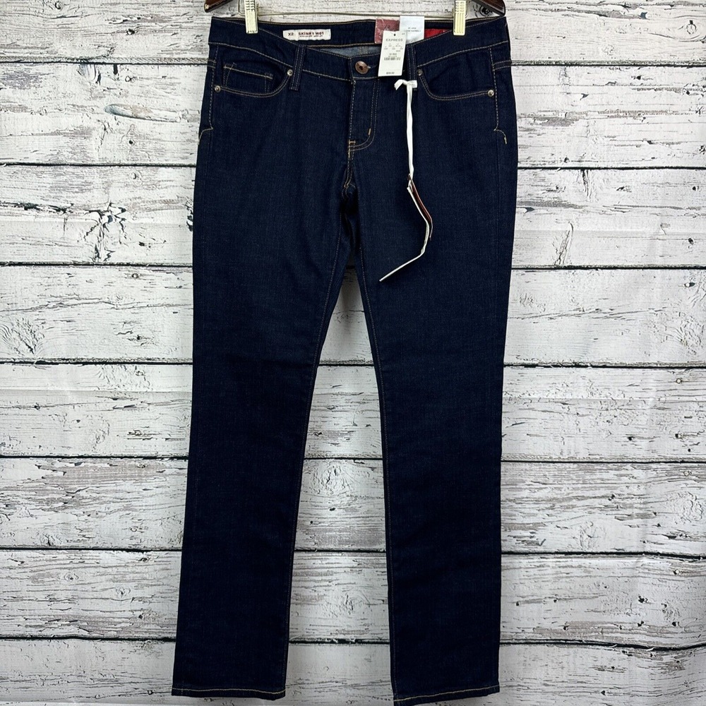 X2 W01 Skinny Jeans Women's Short Low‎ Rise Skinny Straight Leg [Size 10 R] NWT